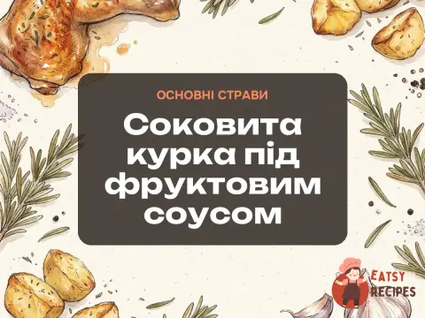 Соковита курка під фруктовим соусом