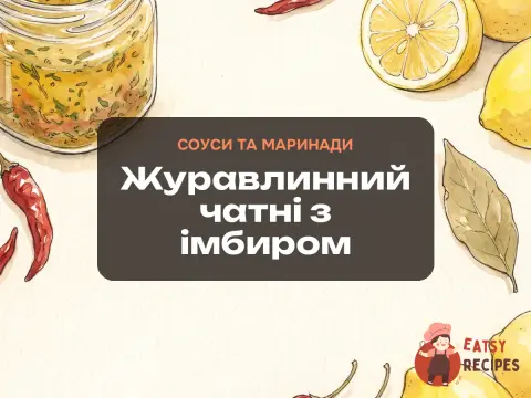 Журавлинний чатні з імбиром