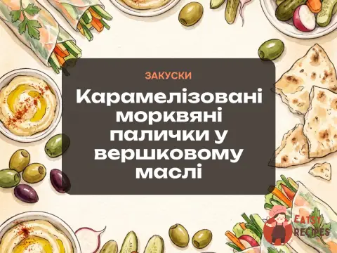 Карамелізовані морквяні палички у вершковому маслі