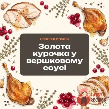 Золота курочка у вершковому соусі