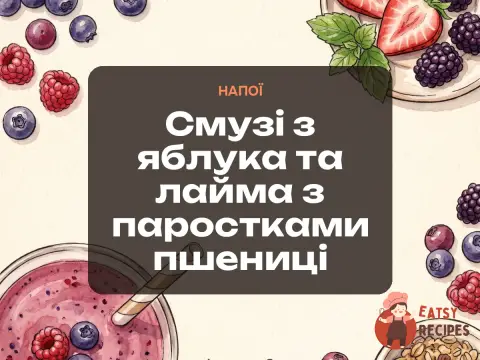 Смузі з яблука та лайма з паростками пшениці
