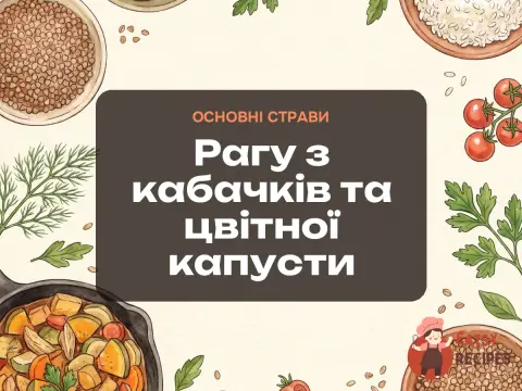 Рагу з кабачків та цвітної капусти