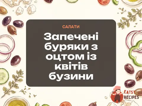 Запечені буряки з оцтом із квітів бузини