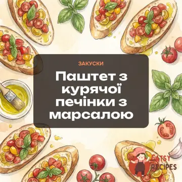 Паштет з курячої печінки з марсалою