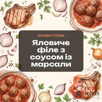 Яловиче філе з соусом із марсали