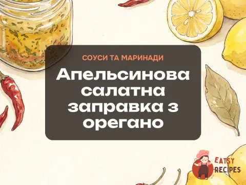 Апельсинова салатна заправка з орегано