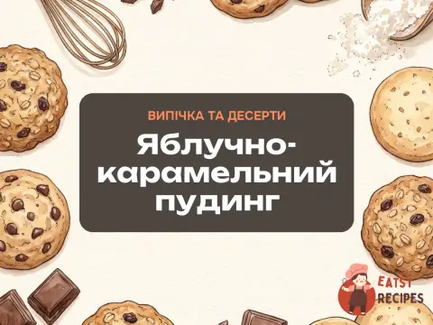Яблучно-карамельний пудинг