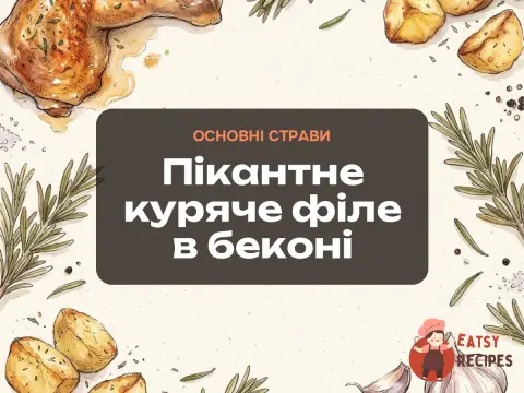 Пікантне куряче філе в беконі