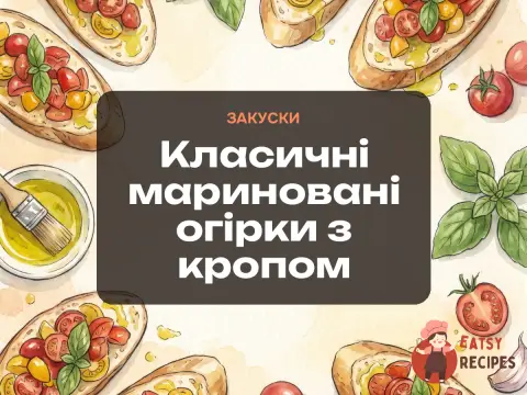 Класичні мариновані огірки з кропом