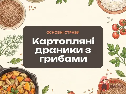 Картопляні драники з грибами