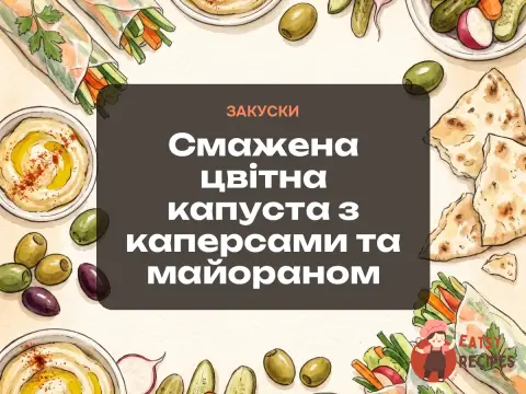 Смажена цвітна капуста з каперсами та майораном