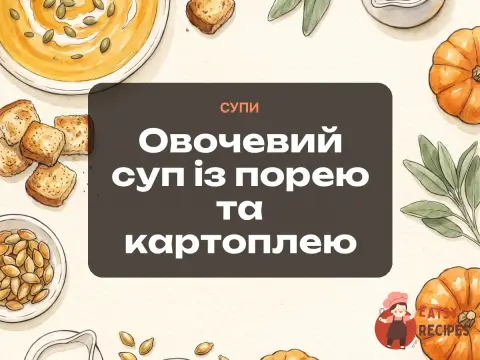 Овочевий суп із порею та картоплею