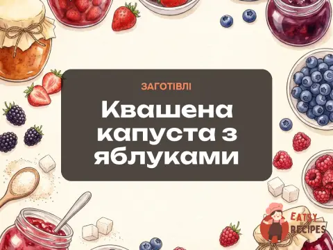 Квашена капуста з яблуками