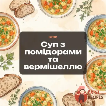 Суп з помідорами та вермішеллю