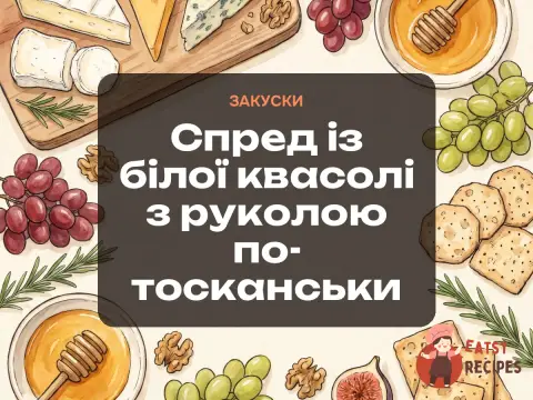 Спред із білої квасолі з руколою по-тосканськи