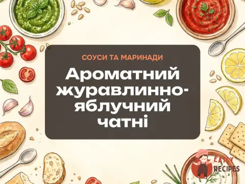 Ароматний журавлинно-яблучний чатні