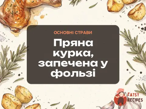 Пряна курка, запечена у фользі