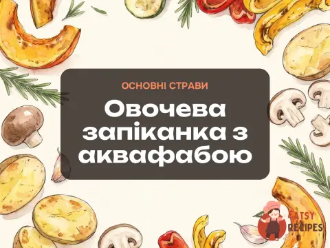 Овочева запіканка з аквафабою