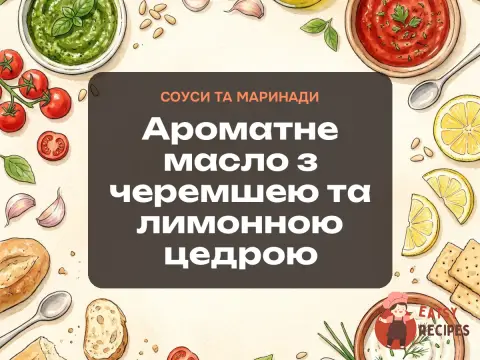 Ароматне масло з черемшею та лимонною цедрою