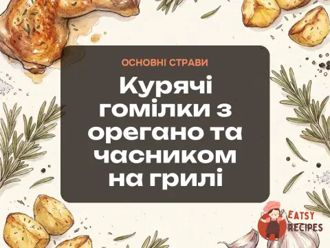 Курячі гомілки з орегано та часником на грилі
