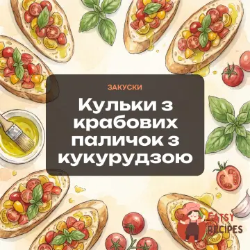 Кульки з крабових паличок з кукурудзою