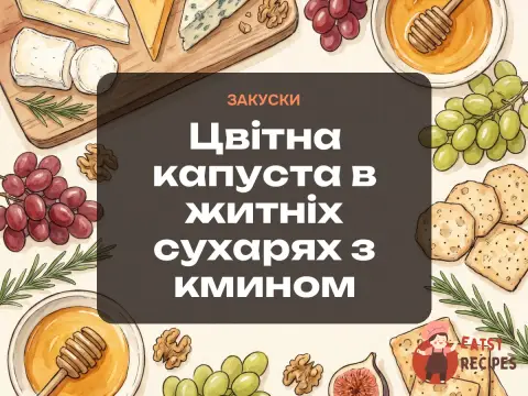 Цвітна капуста в житніх сухарях з кмином