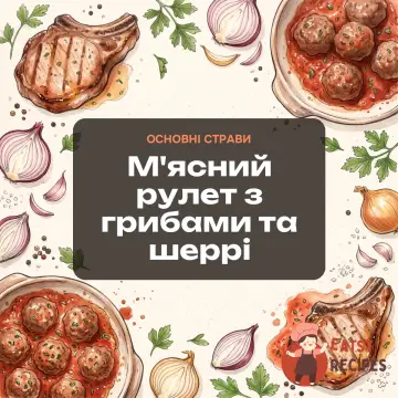 М'ясний рулет з грибами та шеррі