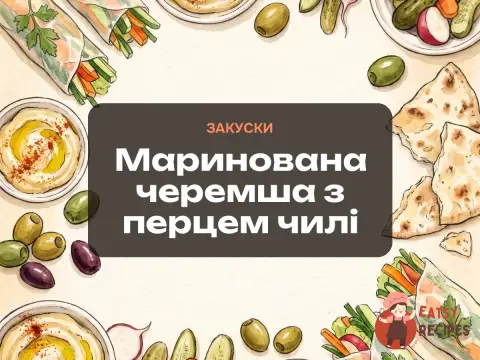 Маринована черемша з перцем чилі