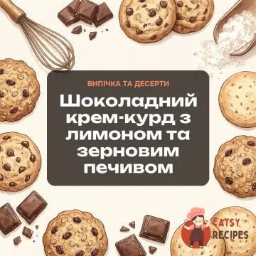 Шоколадний крем-курд з лимоном та зерновим печивом