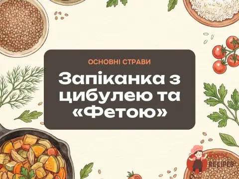 Запіканка з цибулею та «Фетою»