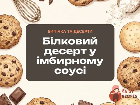 Білковий десерт у імбирному соусі