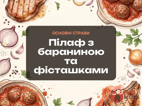 Пілаф з бараниною та фісташками