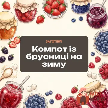 Компот із брусниці на зиму