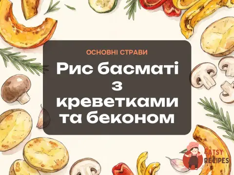 Рис басматі з креветками та беконом