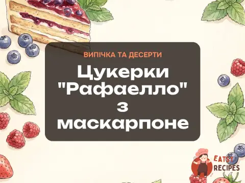 Цукерки "Рафаелло" з маскарпоне