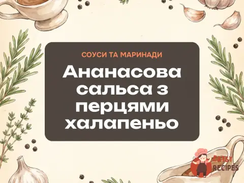 Ананасова сальса з перцями халапеньо