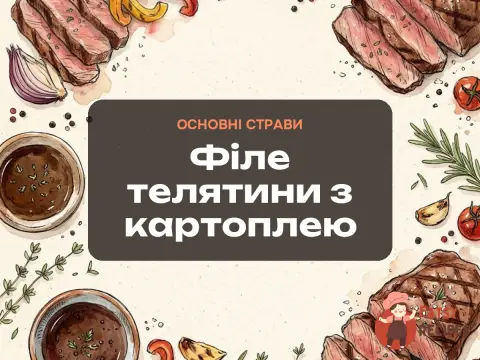 Філе телятини з картоплею