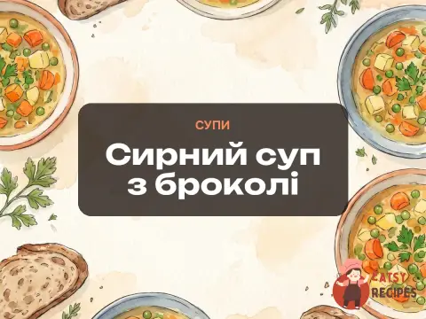 Сирний суп з броколі
