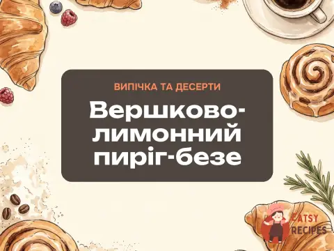 Вершково-лимонний пиріг-безе