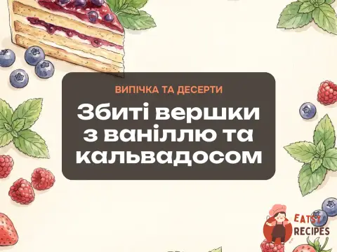 Збиті вершки з ваніллю та кальвадосом