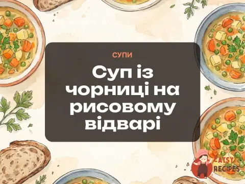 Суп із чорниці на рисовому відварі