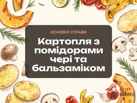 Картопля з помідорами чері та бальзаміком