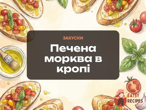 Печена морква в кропі