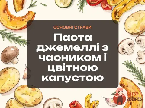 Паста джемеллі з часником і цвітною капустою
