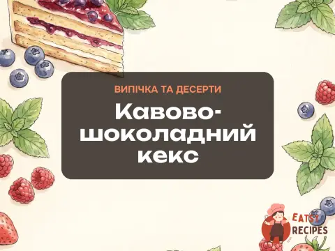 Кавово-шоколадний кекс