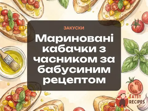 Мариновані кабачки з часником за бабусиним рецептом
