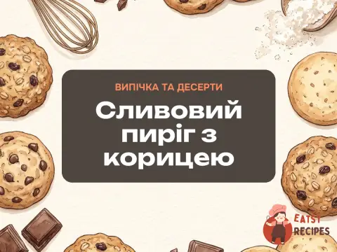 Сливовий пиріг з корицею