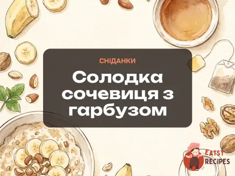Солодка сочевиця з гарбузом