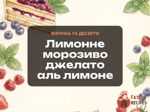 Лимонне морозиво джелато аль лимоне
