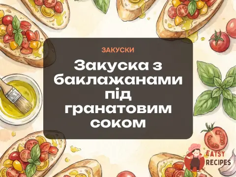 Закуска з баклажанами під гранатовим соком